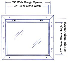 20&Prime;&times;24&Prime; Soundproof Window