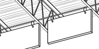 Baffles&nbsp;&ndash; Attach to Bar Joist&nbsp;&ndash; w/Cable