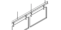 Baffles Attach to Ceiling Grid