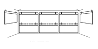 Baffles Attach to Wall&nbsp;&ndash; w/Eye Bolts Overlapping
