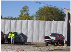 Temporary Exterior Noise Barrier