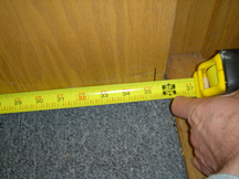 Measuring Door Bottom