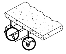 IM Spring Mount Pipe Trapeze