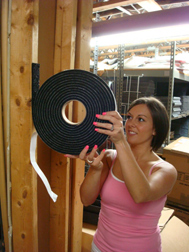 Cover Face of Studs with Acousti-Gasket Tape