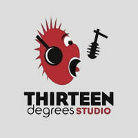 thirteen degrees studio logo