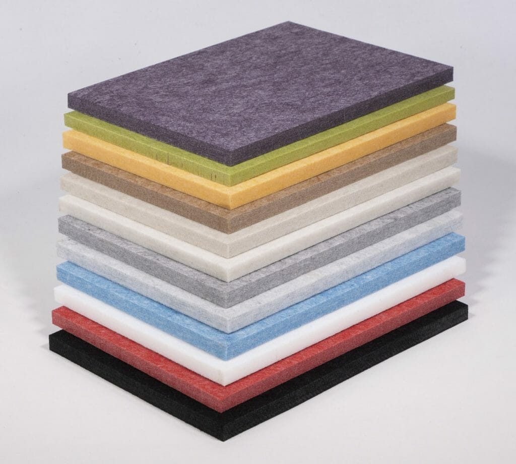 Poly Max polyester acoustical panels, Sound absorbing