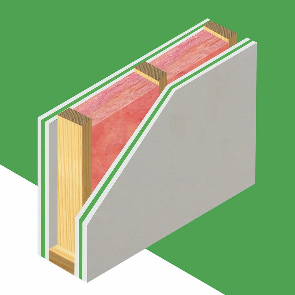 Green Glue Between Two Layers of Drywall vs. Factory Damped Gypsum - Buy  Insulation Products