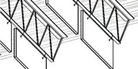 Baffles Attach to Bar Joist – Parallel