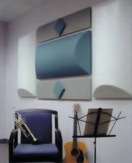 Acoustical Diffusers on Wall