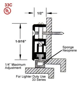 Adjustable Jamb Seal 33C