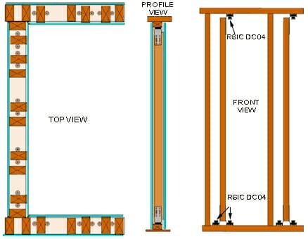 RSIC-DC04 Low Profile Wall System Standard Duty