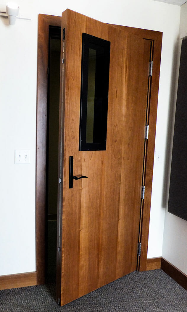 Soundproof Doors Interior, Recording Studio Sliding Glass Doors